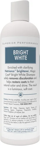 Miniatura 6 de Four Paws Magic Coat - Champú blanqueador blanco brillante para perros con abrillantador Natriance, lavado de perro iluminador, elimina las manchas