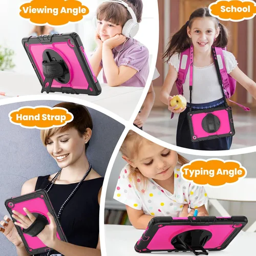 Miniatura 5 de SEYMAC stock Funda para Samsung Galaxy Tab A8 de 10.5 pulgadas, funda de protección contra caídas de cuerpo completo con protector de pantalla