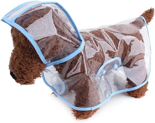 Miniatura 22 de Impermeable para mascotas, impermeable para perros pequeños, abrigo impermeable para cachorros, ropa impermeable transparente para perros pequeños