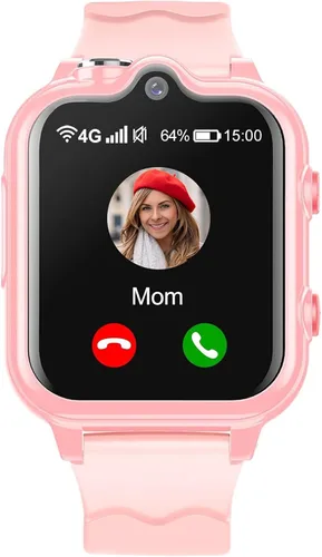 Miniatura 8 de Reloj inteligente para niños, reloj GPS 4G para niños con WiFi, SMS, llamadas, video chat de voz, Bluetooth, grabación de audio, alarma, podómetro