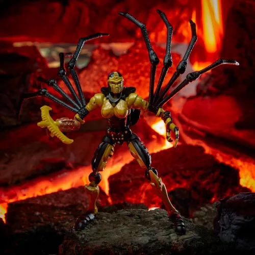 Miniatura 5 de Transformers Toys Generations War for Cybertron: Kingdom Deluxe WFC-K5 Blackarachnia Figura de acción – Niños a partir de 8 años, 5.5 pulgadas