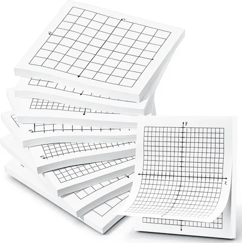 Miniatura 7 de Sabary 8 paquetes de notas adhesivas de papel cuadriculado, 400 hojas de 3 x 3 pulgadas, mini blocs de gráficos lineados de 20 x 20, notas adhesivas