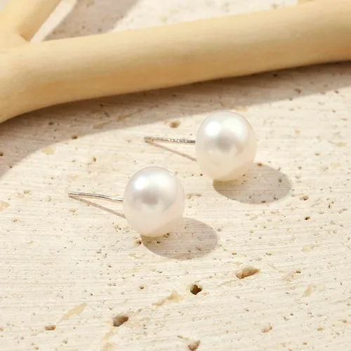 Miniatura 11 de Natural Stone Stud Earrings for Women 8mm Sterling Silver Genuine Gemstone Earrings Handmade Sterling Silver Crystal Stud Earrings for Women
