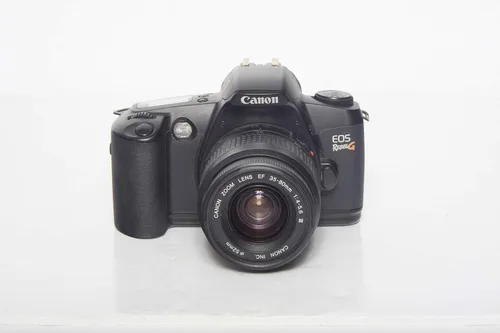 Kit de cámara Canon EOS Rebel G de 35 mm, réflex SLR con lente AF de enfoque automático y zoom. Utiliza lentes de montura Canon EF. (Reacondicionado)