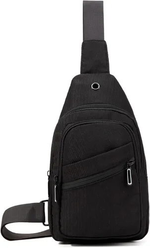Miniatura 4 de EVANCARY - Mochila pequeña tipo bandolera para mujeres y hombres, mochila de pecho tipo bandolera para viajes, senderismo y actividades al aire