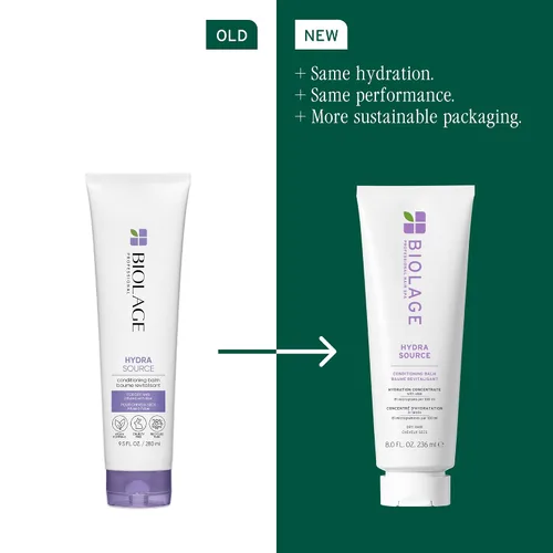 Miniatura 2 de Biolage Hydra Source Shampoo & Conditioning Balm Set - Deeply Hydrates & Moisturizes Dry Hair, Infused with Fermented Aloe & Micro-Filtered