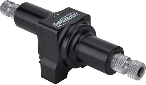 Miniatura 3 de Speedway Motors Acelerador de Dirección 2:1 de Cuerpo Pequeño, 3/4 Pulgadas 36 Estrías, Aluminio Ligero, Acabado Negro Anodizado, Tamaño Compacto