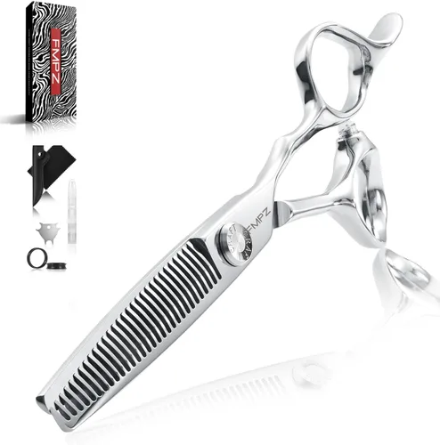 Miniatura 8 de Tijeras de corte de pelo de 5.5 pulgadas, tijeras de peluquería profesionales, tijeras de corte de cabello con acero 440C, dureza 60HRC
