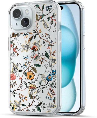 Miniatura 13 de RANZ Funda para iPhone 15, serie antiarañazos, a prueba de golpes, transparente de policarbonato duro + funda protectora de TPU para iPhone 15