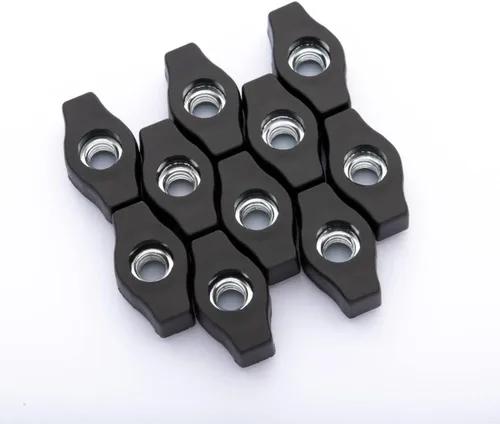 DuBois Paquete de 10 perillas de ala de 1/4 de pulgada y 20 pomos de sujeción roscados para pista en T y accesorios de sierra de mesa, tablero de