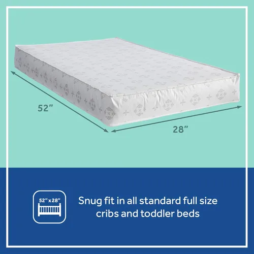 Miniatura 2 de Sealy Baby Airy Night Diamond - Colchón transpirable para cuna, fabricado en Estados Unidos, certificado GREENGUARD Gold, superficie de malla