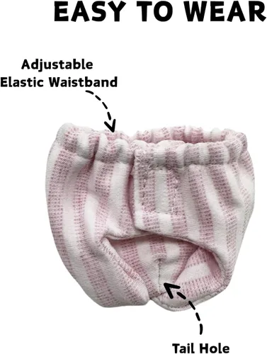 Miniatura 4 de Pañales lavables de ardilla – Pañales de tela reutilizables extra pequeños para mascotas, altamente absorbentes, a prueba de fugas, pantalones 3