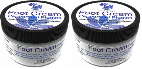 Miniatura 6 de Diva Stuff Peppermint Piggies - Crema calmante para pies con eucalipto, menta y mentol
