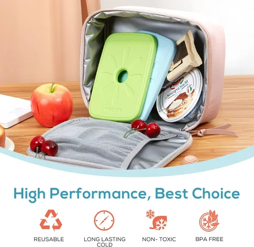 Miniatura 3 de TOURIT - Bolsas de hielo para enfriadores reutilizables de larga duración para bolsas de almuerzo/cajas, mochila refrigeradora