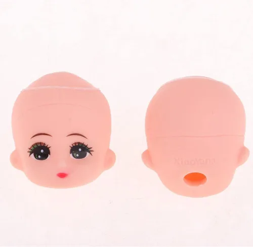 Miniatura 6 de Esquirla 10 piezas de ojos grandes bebé esculpir sin el pelo llavero bebé juguete DIY cuerpo personalizado partes