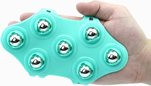 Bola de masaje, Rodillo, Masajeador de mano, Bola de terapia, Masajeador de espalda, Bola de punto gatillo, Bola de masaje de pies, Verde
