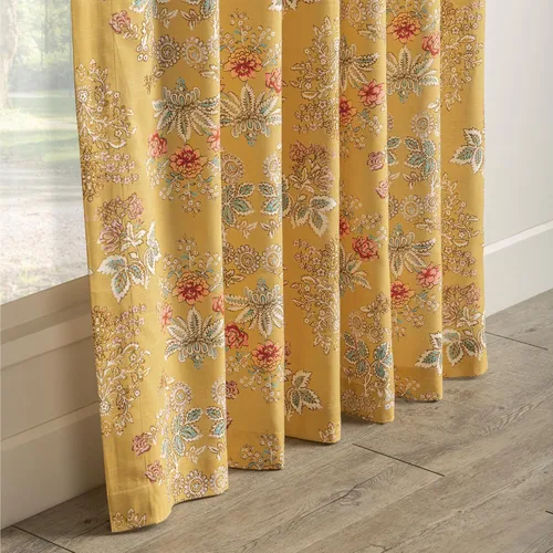 Miniatura 8 de Maison d' Hermine - Cortinas de 100% algodón, dos paneles, con filtro de luz, para sala de estar, dormitorio, con varilla y bolsillos de presillas