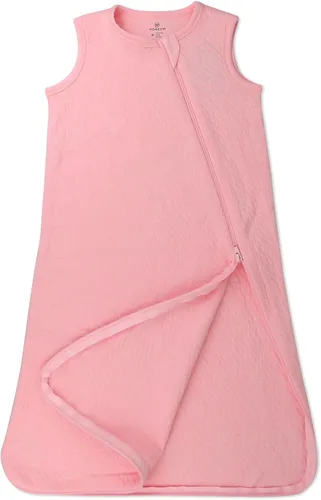 Miniatura 3 de HonestBaby - Manta vestible de algodón orgánico matelassé, rosa, grande