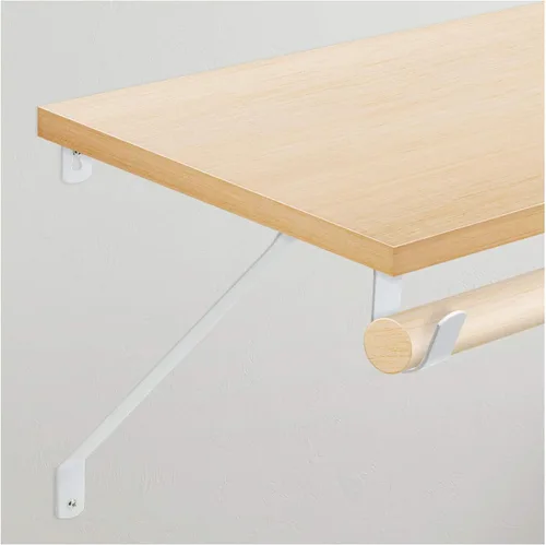Miniatura 4 de Nuk3y Soporte de Barra de Estante Ajustable Resistente (Negro)