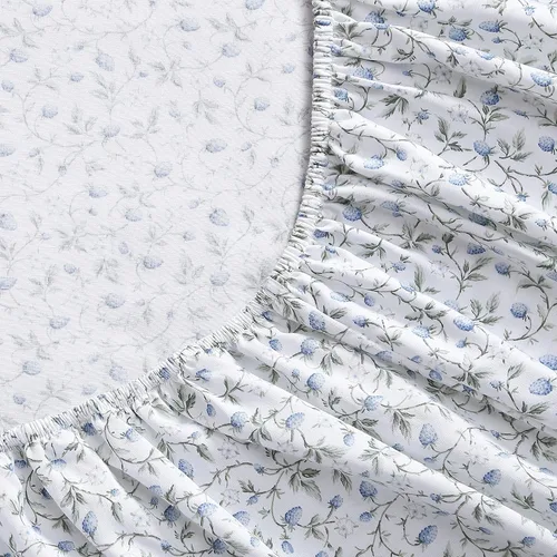 Miniatura 8 de Laura Ashley - Juego de sábanas Queen, Sábanas de cama extremadamente suaves con una sensación ligera y naturalmente sedosa de algodón satinado