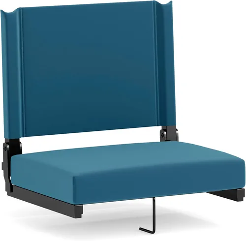 Miniatura 40 de Flash Furniture - asiento cómodo para usar en gradas de Flash - soporta 500 libras Silla de estadio ligera con asa y asiento ultra acolchado