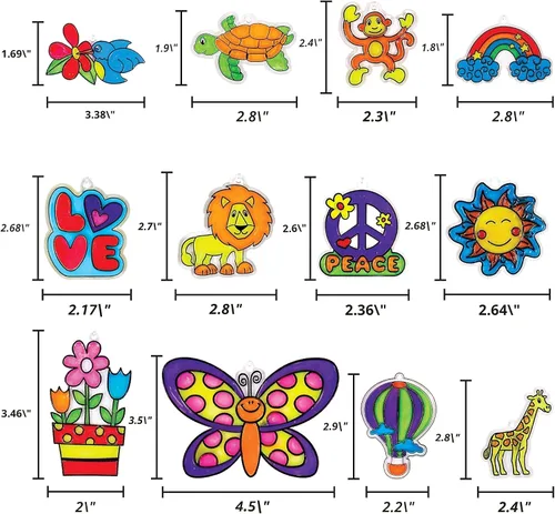 Miniatura 7 de Made By Me Crea tu propio arte de ventana, pinta tus propios atrapasueños, idea de manualidades DIY, kits de manualidades para niños, manualidades