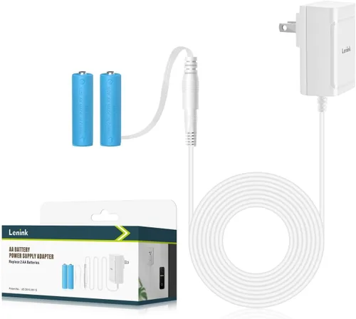 Miniatura 7 de Adaptador de fuente de alimentación AC Lenink para batería AA, reemplaza 2 baterías AA para farol de calabaza, luz LED, termostato, lámpara de mesa