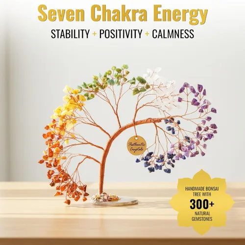 Miniatura 4 de Árbol de la vida de 7 chakras de cristal ANAYA AGATE – Árboles Bonsái de piedras preciosas curativas hechas a mano para decoración del hogar