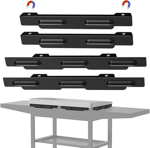 Protección de viento para parrilla Blackstone de 28 pulgadas, pantalla de viento magnética de acero inoxidable para parrilla Blackstone, accesorios