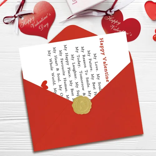 Miniatura 6 de OJsensai Happy Poem Tarjeta de San Valentín para él y ella, regalos de San Valentín, dulces ideas de regalo de Vday para marido y esposa