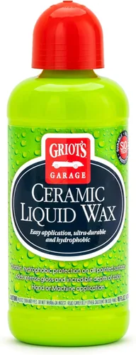 Griots Garage - Cera líquida de cerámica para pulido y detalles de automóviles, brillo alto e hidrofóbico, revestimiento autolimpiante para pintura