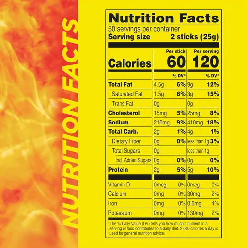 Miniatura 2 de Slim Jim - Palitos de carne ahumada, sabor original, 2g de proteína por palito, tamaño botana, 0.44 oz. (100 unidades)
