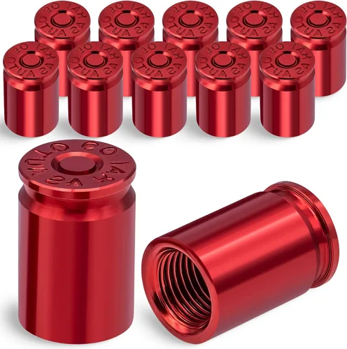 Miniatura 51 de Tapas de válvula de neumático, bala, aleación de aluminio, cubiertas universales a prueba de polvo para automóviles, SUV, camiones, bicicletas