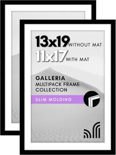 Miniatura 10 de Americanflat Portarretratos de 5 x 7 pulgadas con plexiglás pulido, juego de 2 unidades, para uso como marco de 4 x 6 con paspartú o para fotos de 5