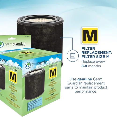 Miniatura 5 de GermGuardian Purificador de aire con filtro HEPA para el hogar, oficina, dormitorios, filtros para alergias, polen, humo, polvo, caspa de mascotas