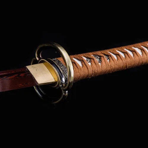 Miniatura 12 de Samurai Katana,1060 acero de alto carbono,Acero T10,Acero de Damasco,Aleación Tsuba,Mango de madera maciza