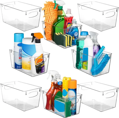 ClearSpace Contenedores de Almacenamiento de Plástico Transparente – Perfectos para Organización y Almacenamiento de Cocina o Almacenamiento de
