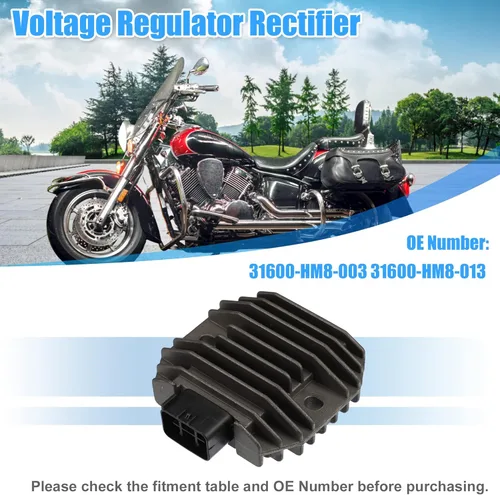 Miniatura 2 de X AUTOHAUX 5GT-81960-00-00 5BN-81960-00-00 Reemplazo del rectificador del regulador de voltaje de la motocicleta para Yamaha BIG BEAR 400 2WD 4WD