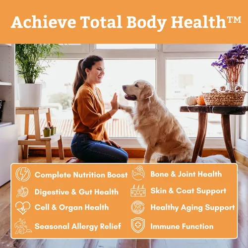 Miniatura 6 de Wholistic Pet Organics Canine Complete - Polvo multivitamínico para perros, 1 libra, vitaminas diarias para perros y suplementos para alimentos