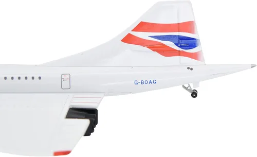 Miniatura 9 de TANG DYNASTY 1:200 Concorde British Airways Modelo de avión de metal modelo de avión de juguete