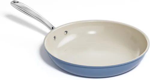 Sartén antiadherente Redchef, sartenes para saltear de cerámica, sartén de 11 pulgadas con asa que no se calienta, para todas las estufas (a gas,