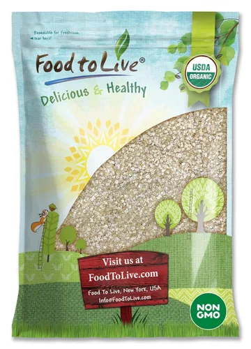 Food to Live Copos de quinua blanca orgánica, 7 libras, semillas prensadas sin OMG, veganas, kosher, a granel, cocción rápida, perfectas para