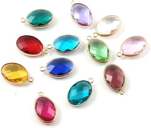 Miniatura 4 de Adabele Colgante de gota de piedra natal de oro de 0.709 in de grado A para aretes personalizados, pulseras, collares, tobilleras, llavero
