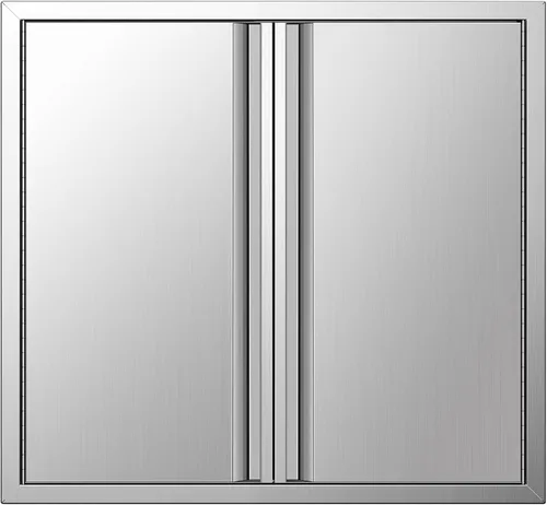 Puertas de cocina para exteriores de 26 pulgadas de ancho x 24 pulgadas de alto, puerta de acceso para barbacoa de acero inoxidable, puerta de