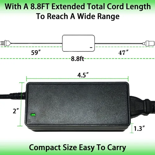 Miniatura 3 de Convertidor de alimentación de CA a CC 5A 60W, 110 V a 12 V, convertidor de enchufe de encendedor de cigarrillos de automóvil, transformador