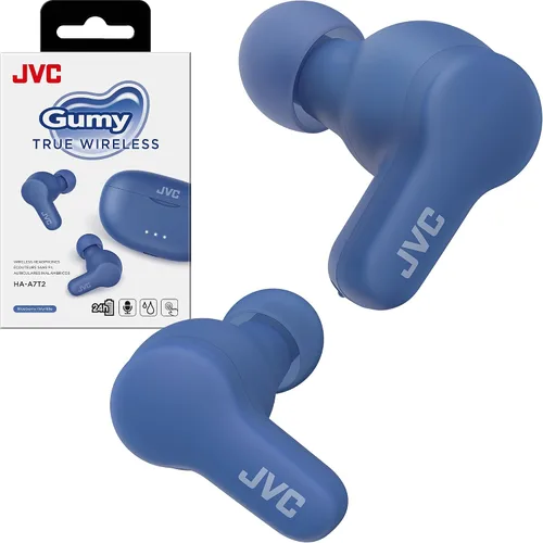 Miniatura 11 de JVC Gumy - Auriculares inalámbricos verdaderos, Bluetooth 5.3, funda de carga, reproducción de 24 horas, IPX4 resistente al agua, cómodo ajuste