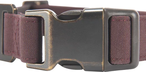 Miniatura 2 de Carhartt Collares de cincha de nailon totalmente ajustables para perros, costuras reflectantes para visibilidad, Mediana Deep Wine