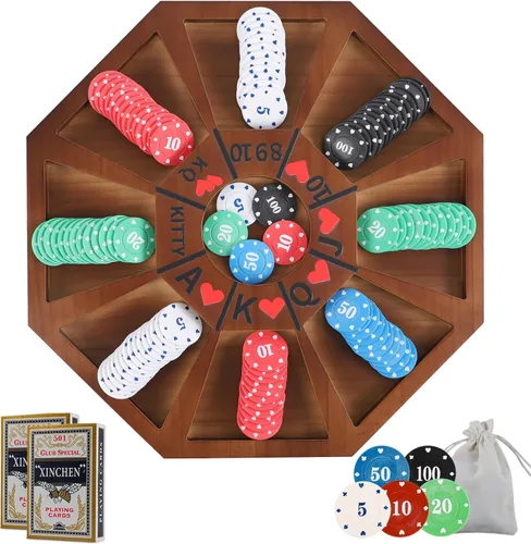 Miniatura 9 de Jyquorp Juego de mesa Michigan Rummy Juego de lujo SetPerfect Mezcla de un juego real de Hearts Rummy Poker Juego de apuestas y engaño de tablero