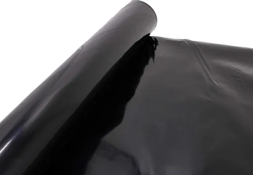 Miniatura 3 de (R) Rollo de láminas de plástico negro para granja, barrera de vapor de polietileno resistente, 6 mil, 10 pies x 25 pies
