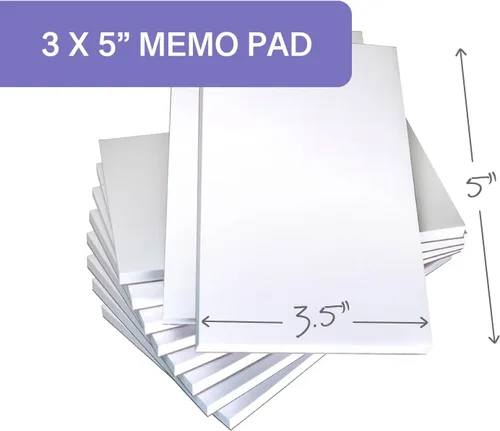 Miniatura 2 de Blocs de notas – Blocs de memos – Cuadernos de notas – Blocs para escribir – ¡10 paquetes con 50 hojas cada uno!